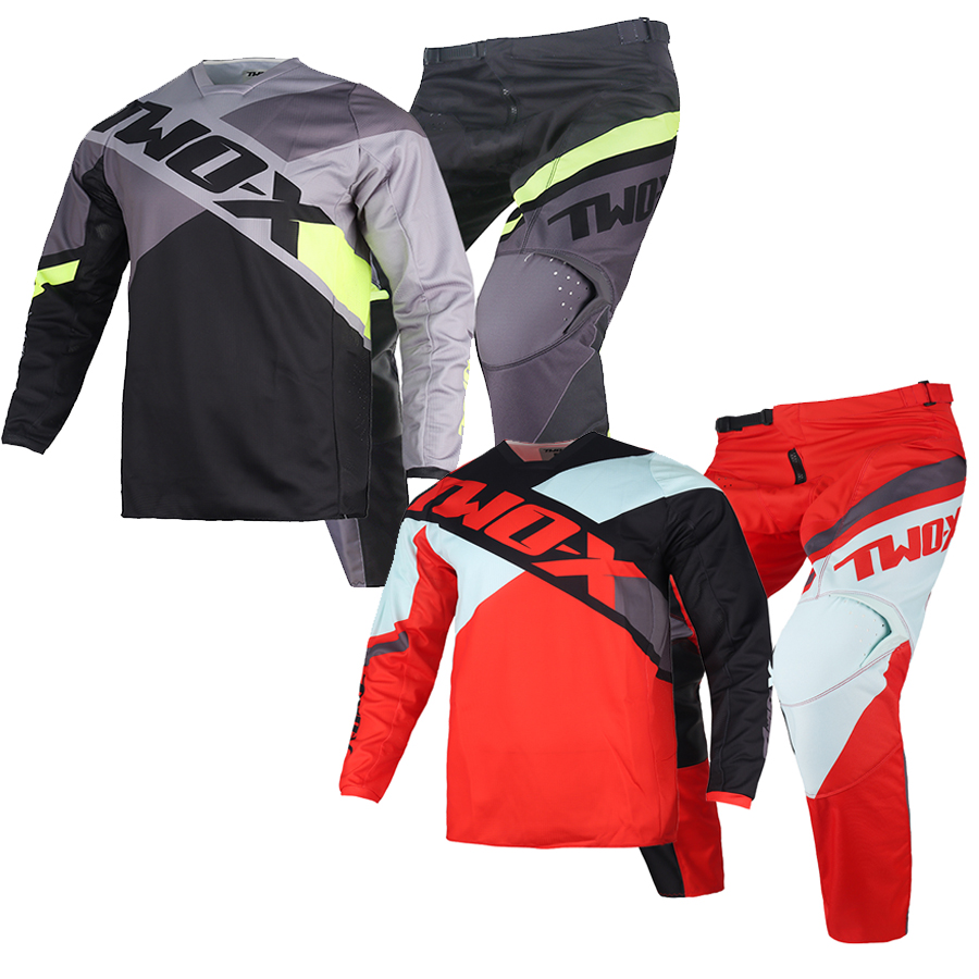 Cycling Gear For Kids - ชุดอุปกรณ์สำหรับเด็ก ชุดแข่งรถมอเตอร์ครอส Youth MX Combo เสื้อและกางเกง