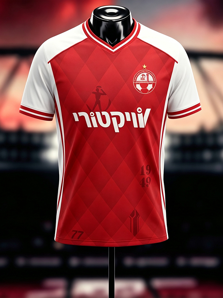 Cycling Jersey - เสื้อฟุตบอลผู้ชายใหม่สำหรับฤดูร้อน เสื้อกีฬาปั่นจักรยาน ชุดแข่งขัน Hapoel Beer Sheva