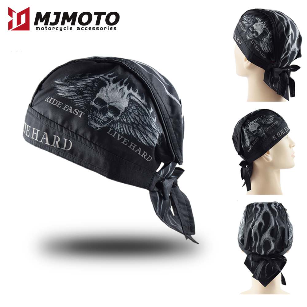 Aero Cycling Helmet - หมวกกันน็อครถจักรยานยนต์ Balaclava Retro ฤดูร้อนมอเตอร์ไซด์ Head Wrap