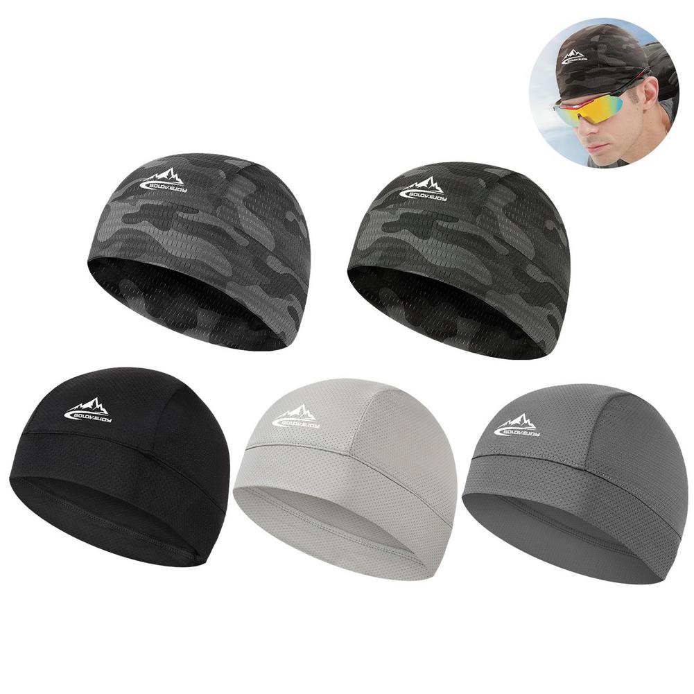 Aero Cycling Helmet - หมวกซับในหมวกกันน็อคสำหรับปั่นจักรยานและขี่มอเตอร์ไซค์ สำหรับผู้ชายและผู้หญิง ระบายความร้อน แห้งเร็ว ใช้ใต้หมวกกันน็อคสำหรับปั่นจักรยานและกีฬา