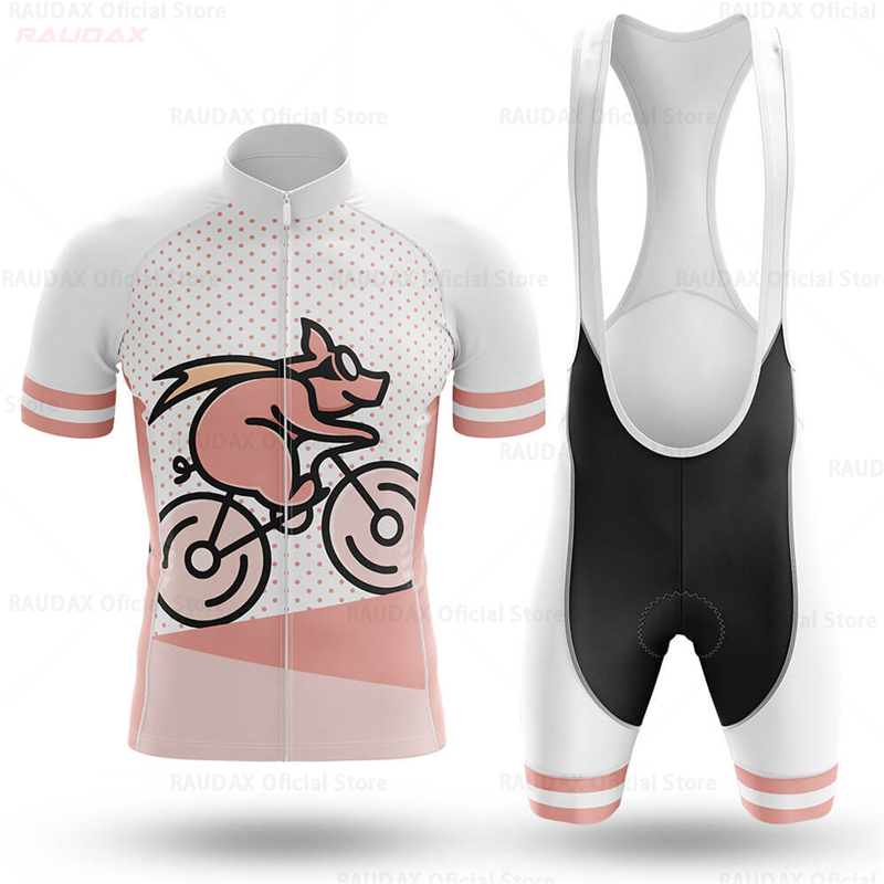ชุดเสื้อปั่นจักรยานลายการ์ตูนห - Cycling Gear Lycra บทวิจารณ์และราคา