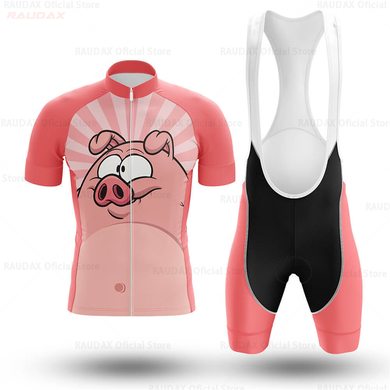 ชุดเสื้อปั่นจักรยานลายการ์ตูนห - Cycling Gear Lycra บทวิจารณ์และราคา