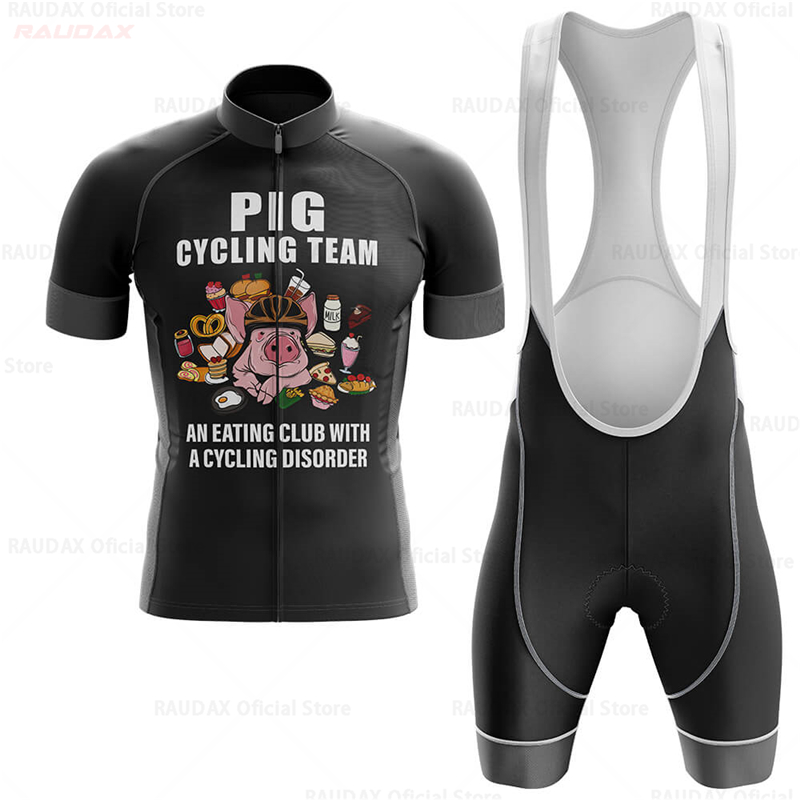 ชุดเสื้อปั่นจักรยานลายการ์ตูนห - Cycling Gear Lycra บทวิจารณ์และราคา