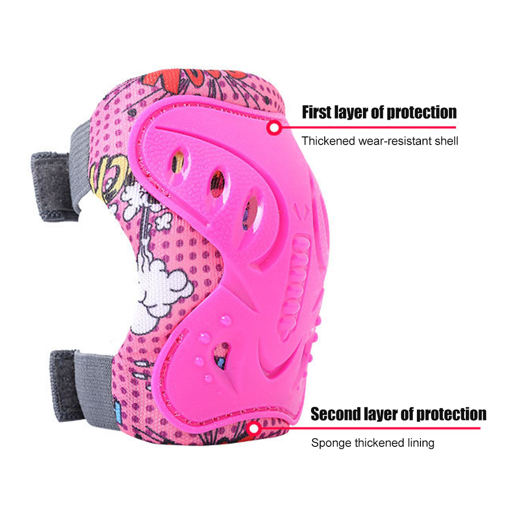 6 ชิ้นเด็ก 3-12 ปีเข่าข้อศอก P - Cycling Gear For Kids บทวิจารณ์และราคา