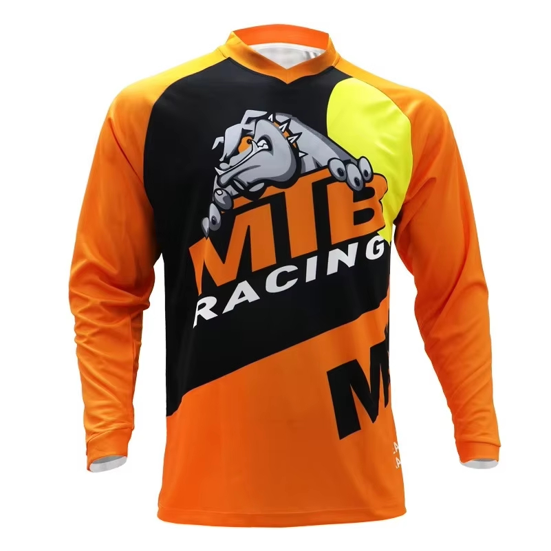 เสื้อแข่งจักรยานเสือภูเขาแขนยา - Cycling Jersey บทวิจารณ์และราคา